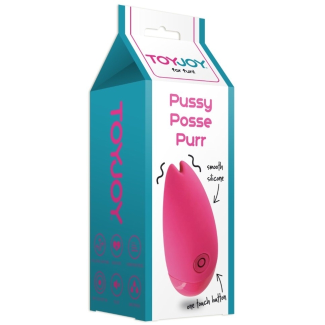 Pussy Posse Purr Güçlü 4 Titreşim Modlu Pembe Masaj Vibratörü