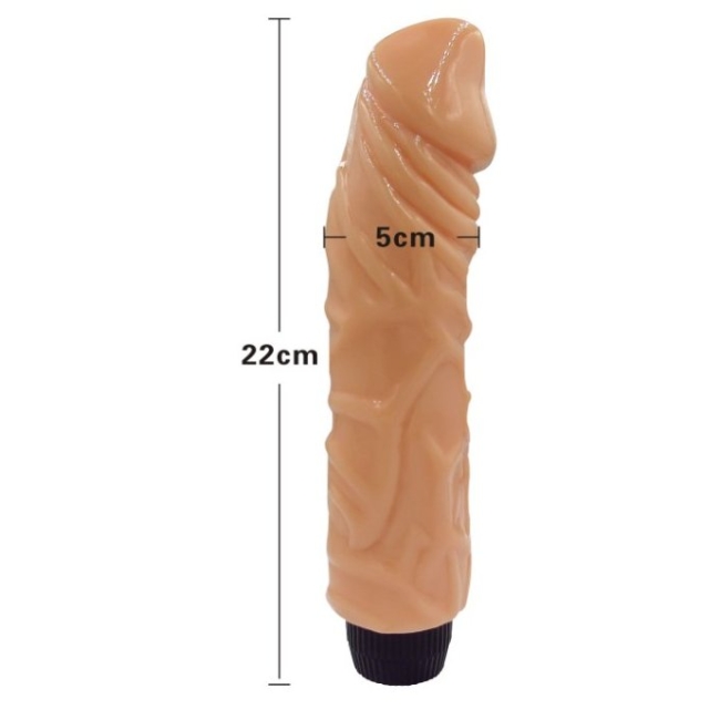 Ayarlanabilir Güçlü Titreşimli 22 Cm Damarlı Vibratör