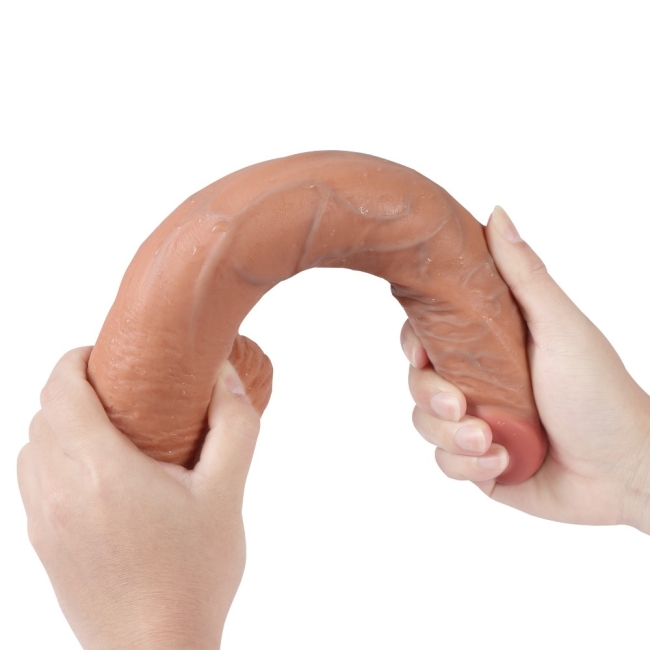 Bart 30 Cm Çift Katmanlı Ultra Yumuşak Belden Bağlamalı Realistik Dildo