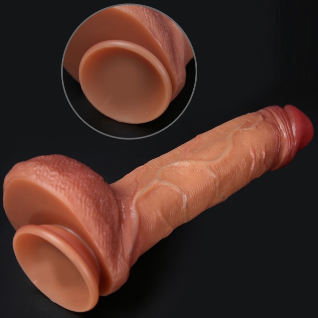 26 Cm Damarlı Yumuşak Dokulu Realistik Kemerli Penis 