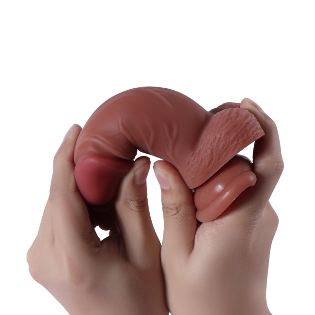 Bonilove Alex 13.5 Cm Çift Katmanlı Yumuşak Dokulu Realistik Kemerli Penis