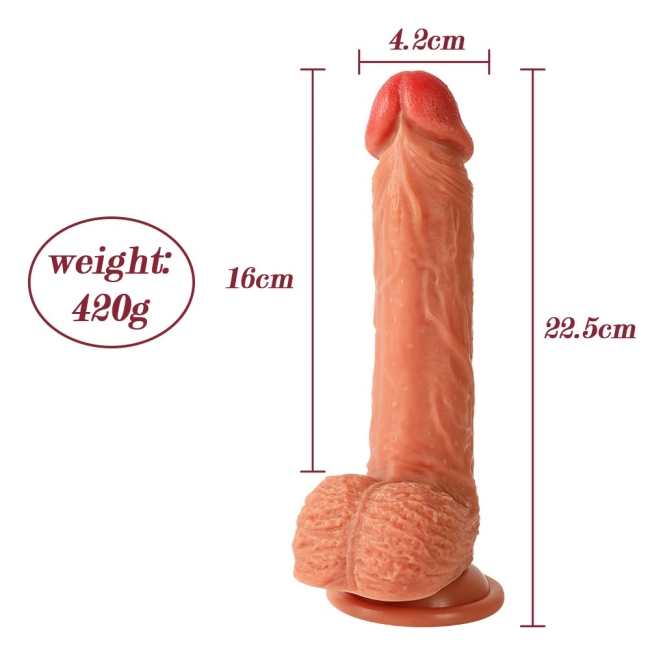 Bonilove Dean 22.5 Cm Uzaktan Kumandalı 6 Farklı Modlu Titreşimli Realistik Kemerli Penis