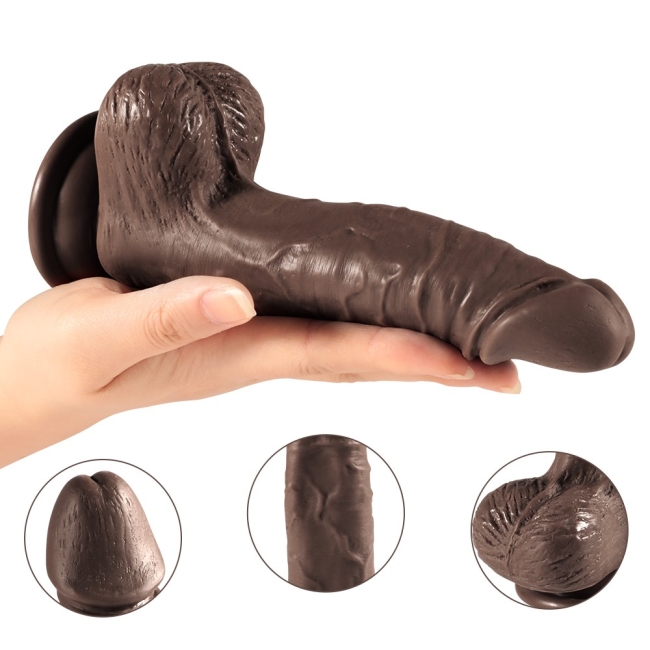 Bonilove Diego Çift Katmanlı 19.5 Cm Yumuşak Dokulu Realistik Kemerli Penis