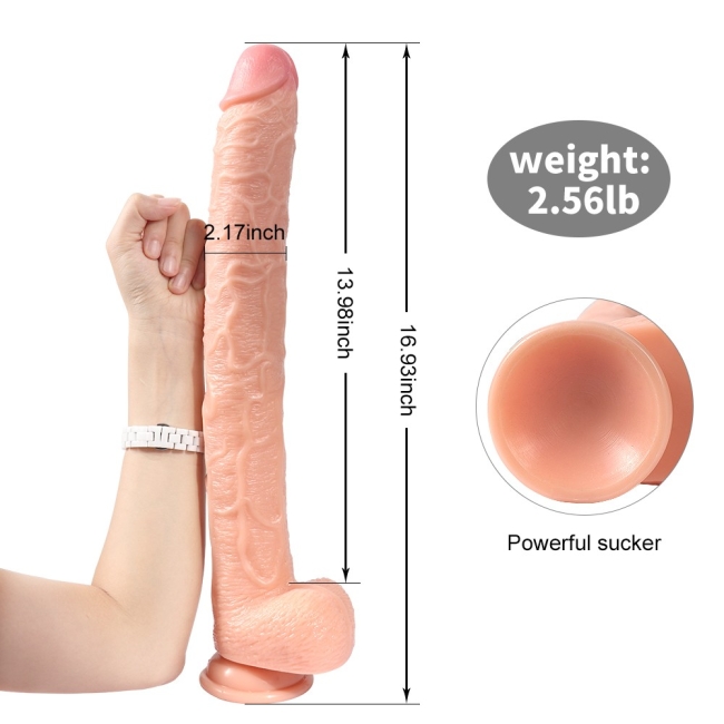 Bonilove Huoer Sword 43 Cm Realistik Damarlı Dev Kemerli Penis