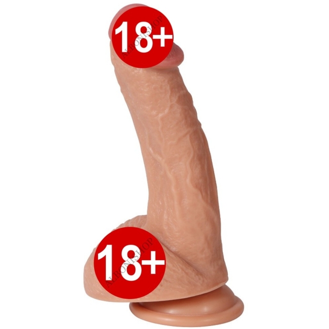 Borg Ultra Yumuşak Çift Katmanlı 20 Cm Realistik Penis Dildo	