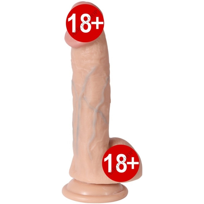 Bruce Ultra Gerçekçi Yumuşak Çift Katmanlı 20 Cm Realistik Penis