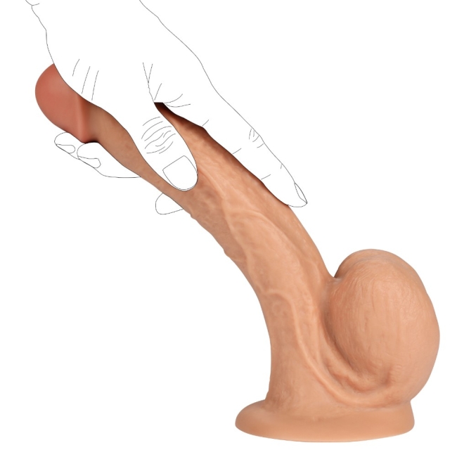 Byon Belden Bağlamalı Büyük Boy 27 Cm Kemerli Realistik Dildo