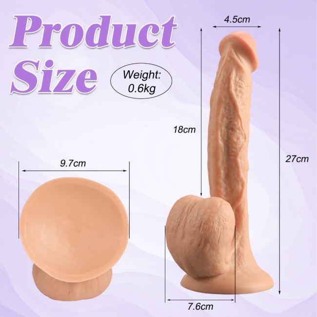 Byon Belden Bağlamalı Büyük Boy 27 Cm Kemerli Realistik Dildo