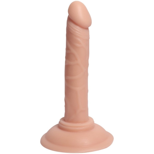 Dildo Series Anal ve Vajinal Yumuşak Dokulu 14 Cm Takma Penis