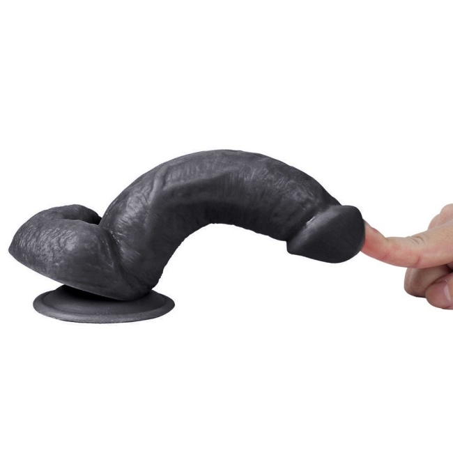 Dildo Series Kassadin 15 Cm Realistik Dokuda Siyah Penis Dildo