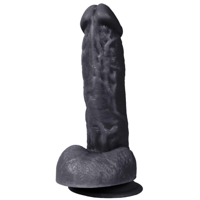 Dildo Series Kassadin 15 Cm Realistik Dokuda Siyah Penis Dildo