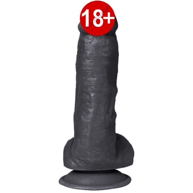 Dildo Series Kassadin 15 Cm Realistik Dokuda Siyah Penis Dildo