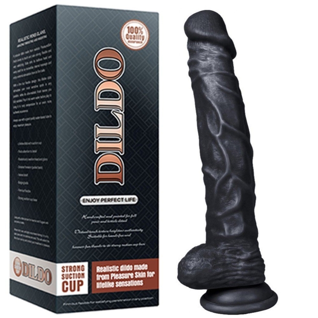 Dildo Series Knight 25 Cm Realistik Dev Zenci Penis