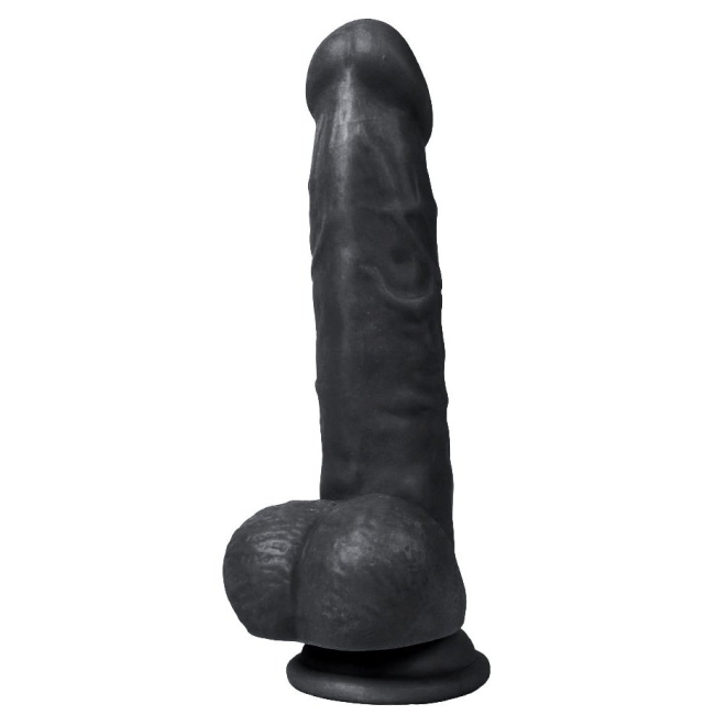 Dildo Series Mars 20 Cm Esnek Dokuda Realistik Siyah Penis