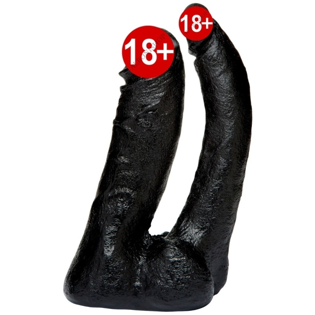 Doc Johson Code Black 6 İnch Double Siyah Realistik Penis Dildo