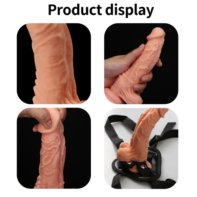 Dong 19 Cm Kıkırdaklı Liquid Silikon Ultra Yumuşak Kemerli Penis