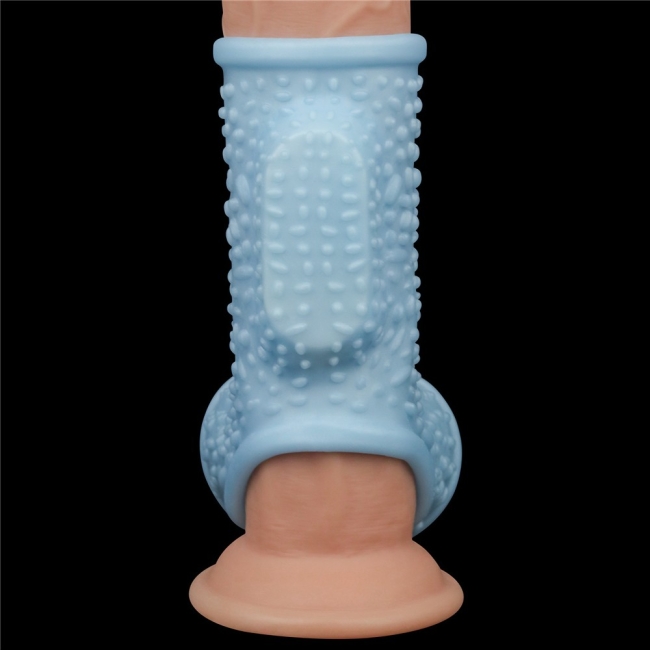 Drip Knights Ring Titreşimli Testis ve Yarım Penis Kılıfı