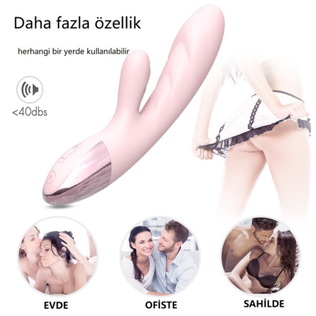 Dunn Titreşimli&Isıtmalı Silikon Şarjlı Lüks Dildo