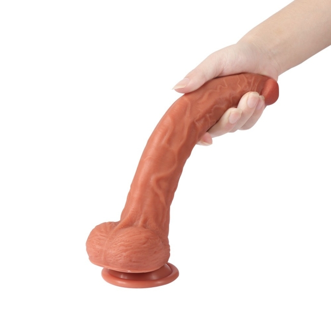 Ld 27 Cm Çift Katmanlı Ultra Yumuşak Belden Bağlamalı Realistik Dildo