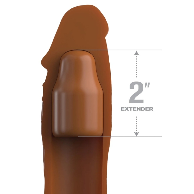 Fantasy Extension Elite 20 Cm Caramel Silikon Penis Kılıfı 