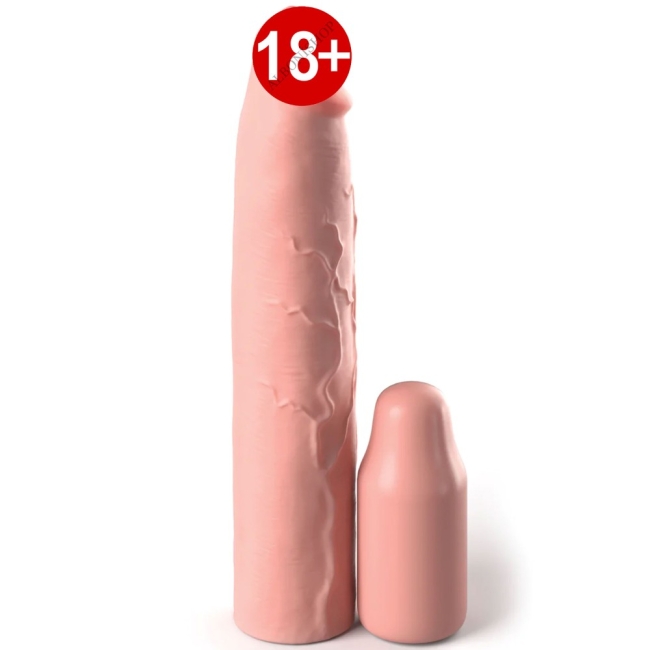 Fantasy Extension Elite 22 Cm Silikon 9 Cm Uzatmalı Penis Kılıfı 