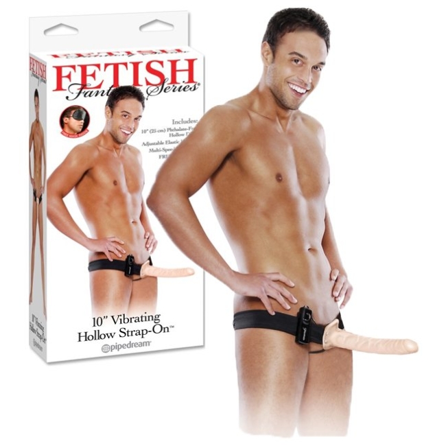 Fetish Fantasy Series 25 Cm İçi Boş Titreşimli Belden Bağlamalı Penis