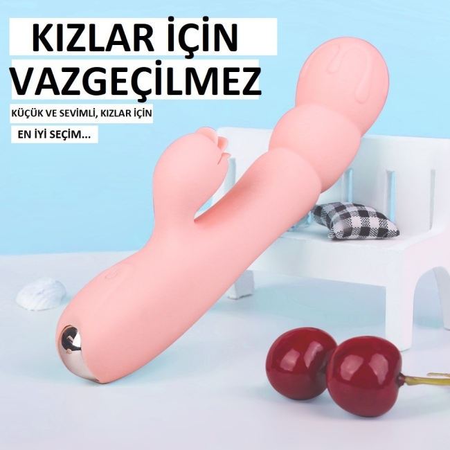 Frozen 9 Modlu Titreşimli G-Bölgesi ve Klitoris Uyarıcı Şarjlı Rabbit Vibratör