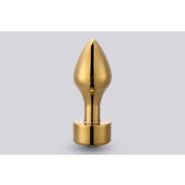 Gold Metal Mor Taşlı Orta Boy Anal Plug