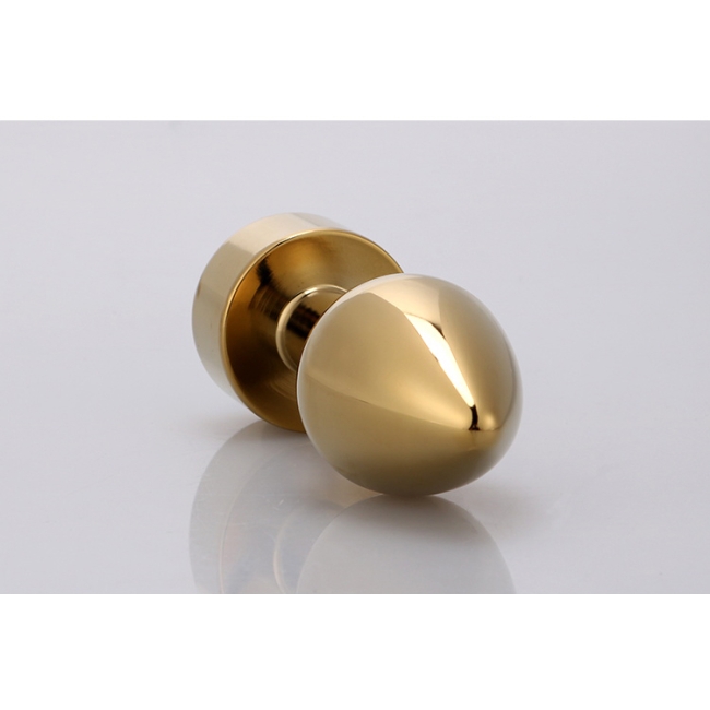 Gold Metal Mor Taşlı Orta Boy Anal Plug