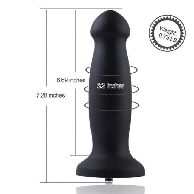 Hismith Sex Makineleri İçin Tasarlanmış 18 Cm Anal ve Vajinal Silikon Plug