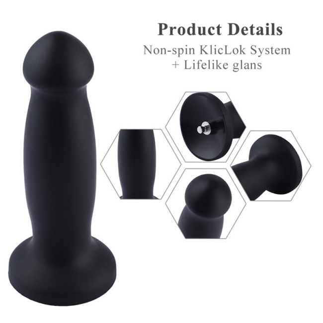 Hismith Sex Makineleri İçin Tasarlanmış 18 Cm Anal ve Vajinal Silikon Plug