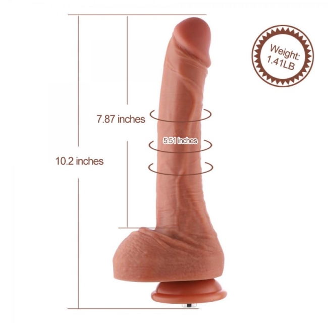 Hismith Sex Makineleri İçin Tasarlanmış 25 Cm Silikon Penis