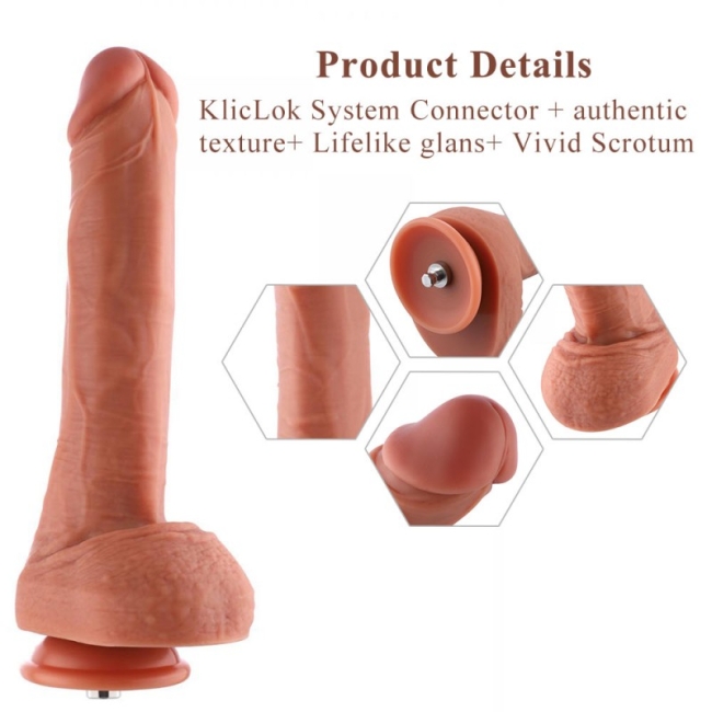 Hismith Sex Makineleri İçin Tasarlanmış 25 Cm Silikon Penis