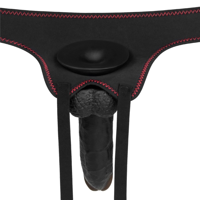 Ingen Easy Strap On 21 Cm Siyah Belden Bağlamalı Realistik Penis