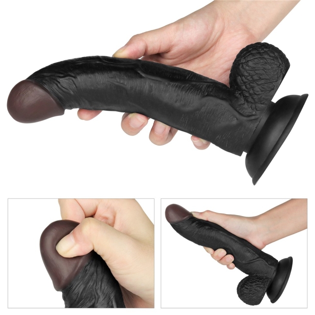 Ingen Easy Strap On 21 Cm Siyah Belden Bağlamalı Realistik Penis