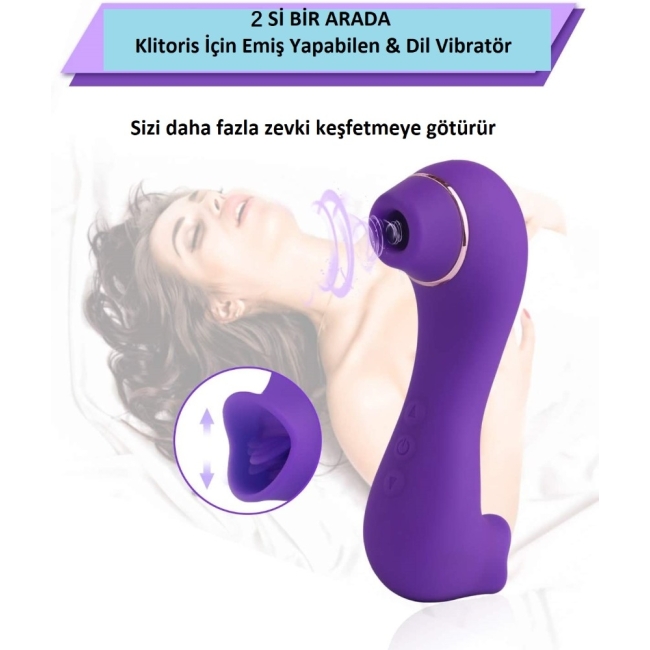 Kaylee 10 Emiş Modlu & 10 Modlu Dil Hareketli Mini Vibratör