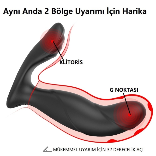 Laken 9 Fonksiyonlu Titreşimli Kumandalı Giyilebilen Vibratör