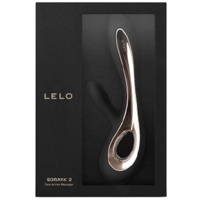 Lelo Soraya 2 Black G-Bölgesi ve Klitoris Özel Titreşimli Rabbit Vibratör