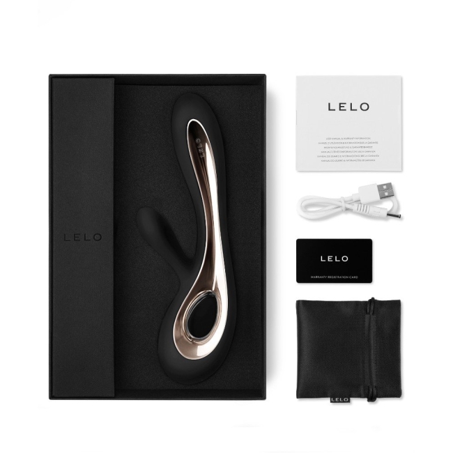 Lelo Soraya 2 Black G-Bölgesi ve Klitoris Özel Titreşimli Rabbit Vibratör