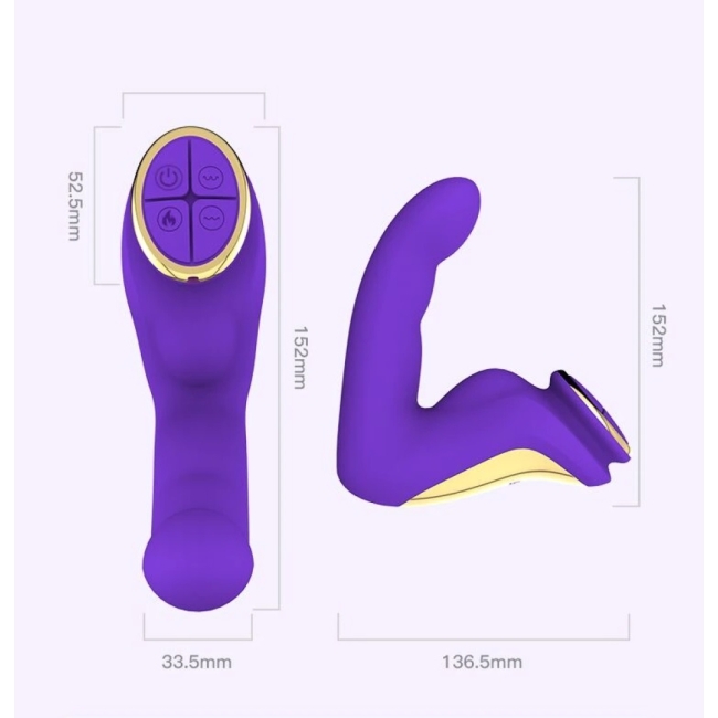 Gold Titreşimli Akıllı Isıtmalı C ve G-Bölgesi Özel Parmak Salınım Hareketli Vibratör