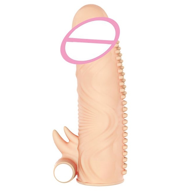 Leten Model 2 Titreşimli Klitoris Uyarıcı Penis Kılıfı