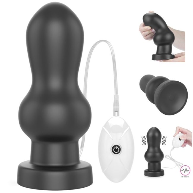 Lovetoy Anal Rammer 18 Cm 10 Modlu Titreşimli Büyük Anal Plug-LV120116