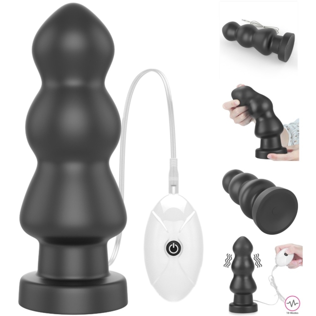 Lovetoy Anal Rigger 20 Cm 10 Modlu Titreşimli Büyük Anal Plug-LV120117