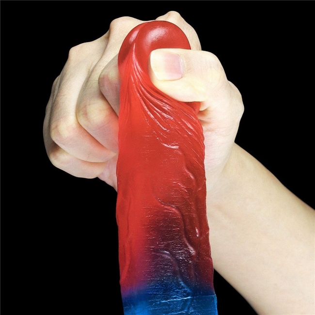 Lovetoy Çift Renkli Ultra Yumuşak 17 Cm Jel Dildo