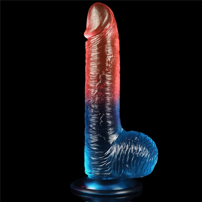 Lovetoy Çift Renkli Ultra Yumuşak 19 Cm Kemerli Jel Dildo