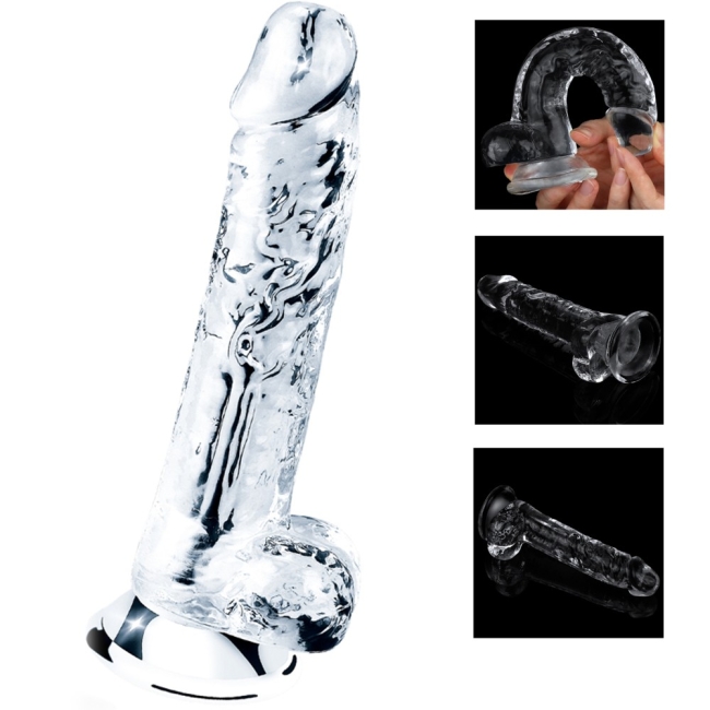 Lovetoy Flawless Clear 19 Cm Yumuşak Şeffaf Jel Dildo	