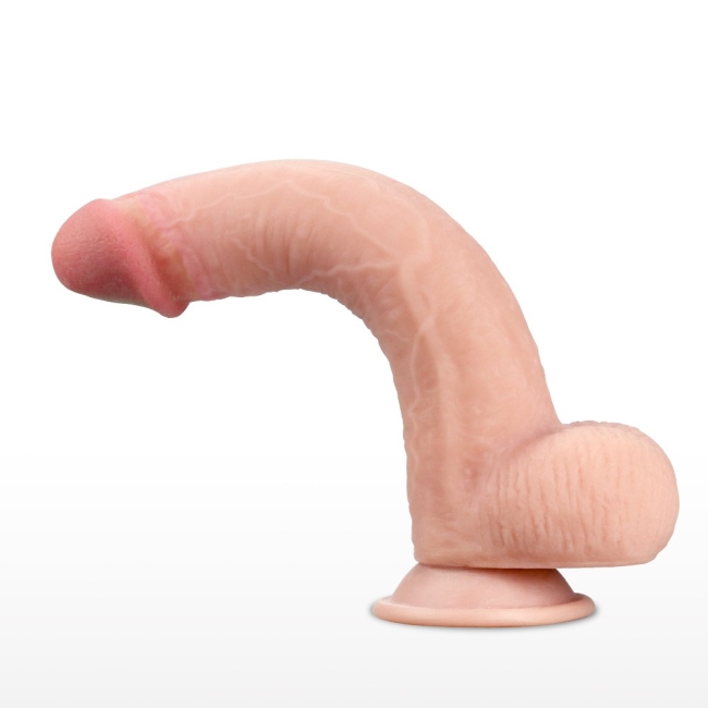 Lovetoy Hareketli Dış Yüzey Özel Seri Ultra Yumuşak 23  Cm Realistik Belden Bağlamalı Penis