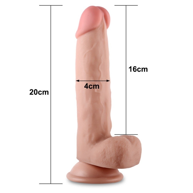 Lovetoy Ultra Yumuşak Hareketli Dış Yüzeyli Özel Seri 20 Cm Realistik Penis