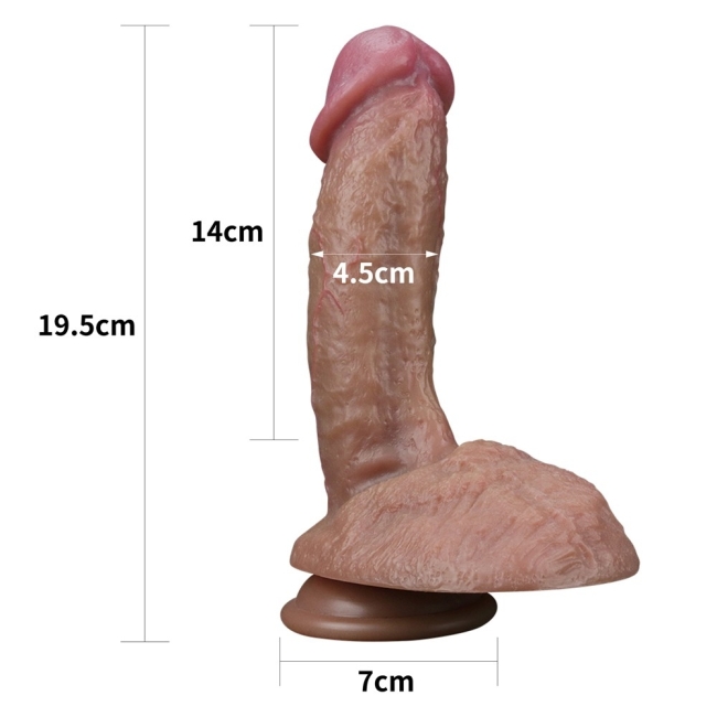 Lovetoy Nature Cock Çift Katmanlı 20 Cm Ultra Gerçekçi Realistik Penis-411051