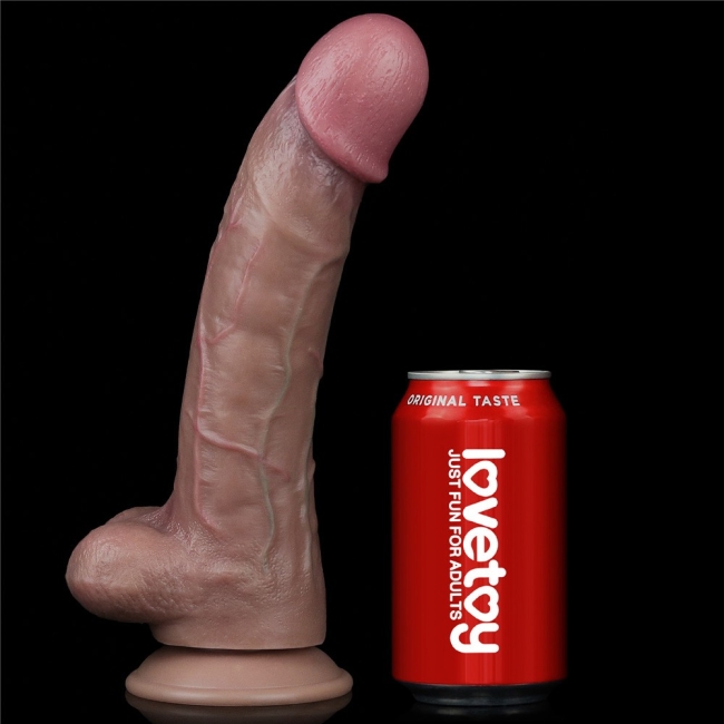 Lovetoy Nature Cock Serisi 27 Cm Özel Dokulu Çift Katmanlı Belden Bağlamalı Penis